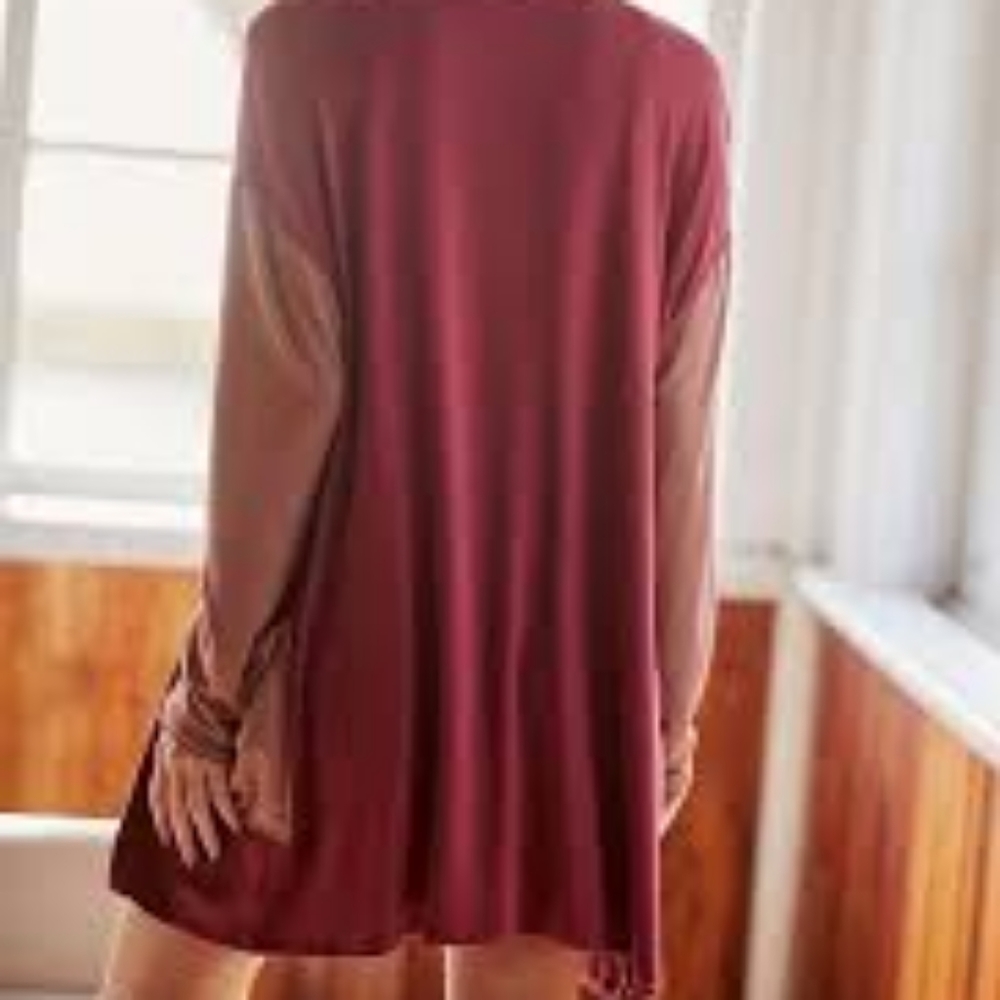 NWOT Anthro Color Block Robe - Picture 8 of 8